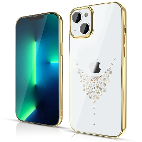 Kup Etui Kingxbar Sky Swarovski Apple iPhone 13 Pro arany (Dew) - KGX335 - {ean13} - Sklep Home Screen