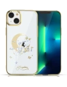 Etui Kingxbar Moon Swarovski Apple iPhone 13 arany (Virág)