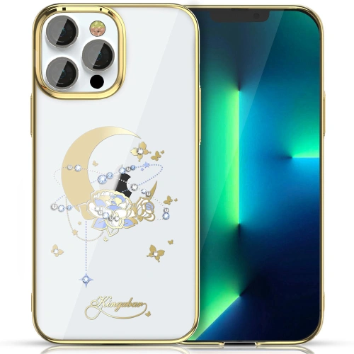 Kup Etui Kingxbar Moon Swarovski Apple iPhone 13 Pro aurie (Flower) - KGX339 - {ean13} - Sklep Home Screen