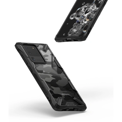 Buy Ringke Fusion-X Design Samsung Galaxy S20 Ultra Camo Black - RGK1121MOB - {ean13} - Home Screen Store Europe
