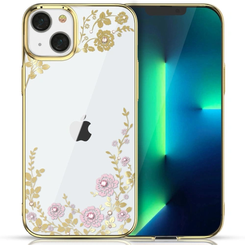 Kup Etui Kingxbar Moon Swarovski Apple iPhone 13 rózsaszín-arany - KGX341 - {ean13} - Sklep Home Screen