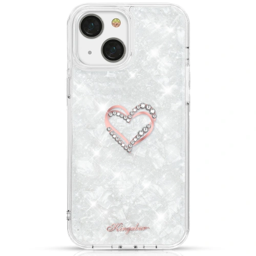 Buy Kingxbar Epoxy Swarovski Apple iPhone 13 white - KGX347 - {ean13} - Home Screen Store Europe