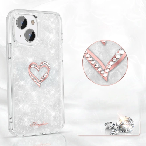 Kup Case Kingxbar Epoxy Swarovski Apple iPhone 13 weiß - KGX347 - {ean13} - Sklep Home Screen