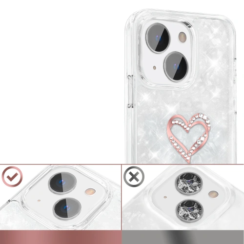 Buy Kingxbar Epoxy Swarovski Apple iPhone 13 white - KGX347 - {ean13} - Home Screen Store Europe