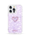 Etui Kingxbar Epoxy Swarovski Apple iPhone 13 Pro fioletowy