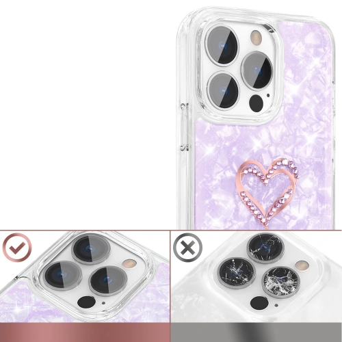 Kup Etui Kingxbar Epoxy Swarovski Apple iPhone 13 Pro fioletowy - KGX349 - {ean13} - Sklep Home Screen