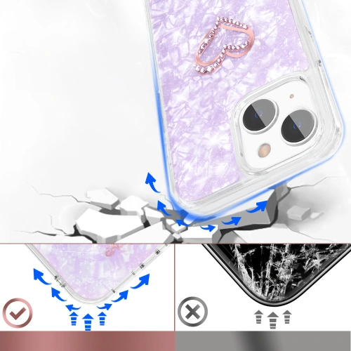 Kup Etui Kingxbar Epoxy Swarovski Apple iPhone 13 violet - KGX350 - {ean13} - Sklep Home Screen