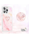 Kup Etui Kingxbar Epoxy Swarovski Apple iPhone 13 Pro Max márvány rózsaszín - KGX353 - {ean13} - Sklep Home Screen