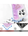 Kup Etui Kingxbar Epoxy Swarovski Apple iPhone 13 Pro Max marmorat violet - KGX356 - {ean13} - Sklep Home Screen
