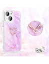 Kup Case Kingxbar Epoxy Swarovski Apple iPhone 13 marmor lila - KGX358 - {ean13} - Sklep Home Screen