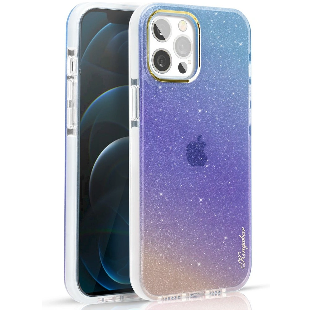 Etui Kingxbar Ombre Apple iPhone 13 niebieskofioletowy