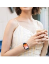 Kup Kingxbar Krystalická textilní páska Apple Watch 4/5/6/7/8/SE 40/41mm modrá - KGX367 - {ean13} - Sklep Home Screen