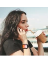 Kup Kingxbar Band de țesătură din cristal pentru Apple Watch 4/5/6/7/8/SE 40/41mm negru - KGX369 - {ean13} - Sklep Home Screen