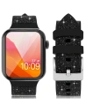 Kingxbar Crystal Fabric Band Apple Watch 4/5/6/7/SE/8/9/Ultra 44/45/49mm černý