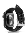 Buy Kingxbar Crystal Fabric Band Apple Watch 4/5/6/7/SE/8/9/Ultra 44/45/49mm black - KGX372 - {ean13} - Home Screen Store Europe