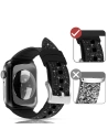 Buy Kingxbar Crystal Fabric Band Apple Watch 4/5/6/7/SE/8/9/Ultra 44/45/49mm black - KGX372 - {ean13} - Home Screen Store Europe