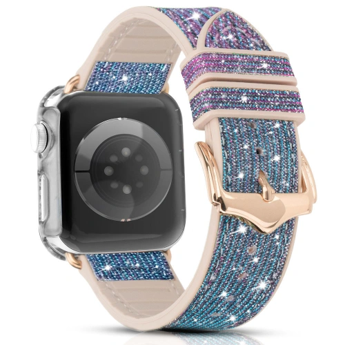 Kup Kingxbar Chameleon Band Apple Watch 4/5/6/7/SE/8/9/Ultra 44/45/49mm modrý - KGX376 - {ean13} - Sklep Home Screen