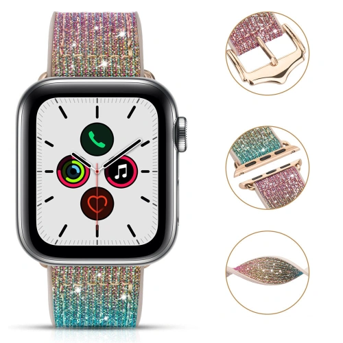 Kup Kingxbar Chameleon Band Apple Watch 4/5/6/7/SE/8/9/Ultra 44/45/49mm zlatý - KGX377 - {ean13} - Sklep Home Screen
