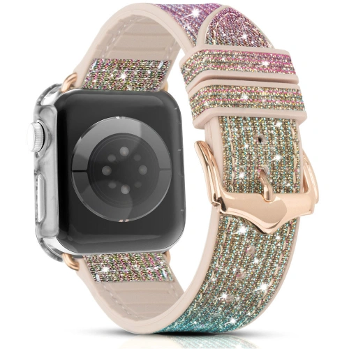 Kup Kingxbar Chameleon Band Apple Watch 4/5/6/7/SE/8/9/Ultra 44/45/49mm zlatý - KGX377 - {ean13} - Sklep Home Screen