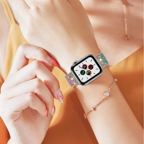 Kup Kingxbar Chameleon Band Apple Watch 4/5/6/7/SE/8/9/Ultra 44/45/49mm zlatý - KGX377 - {ean13} - Sklep Home Screen