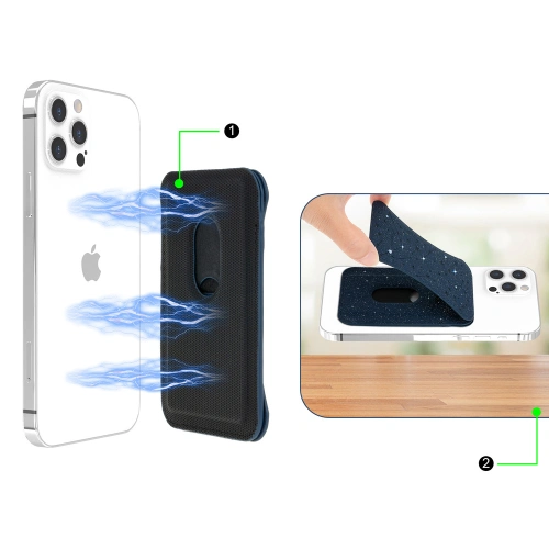 Kup Magnetyczny portfel Kingxbar Magnetic Pocket MagSafe Apple Apple iPhone 12/13/14 Series niebieski - KGX380 - {ean13} - Sklep Home Screen