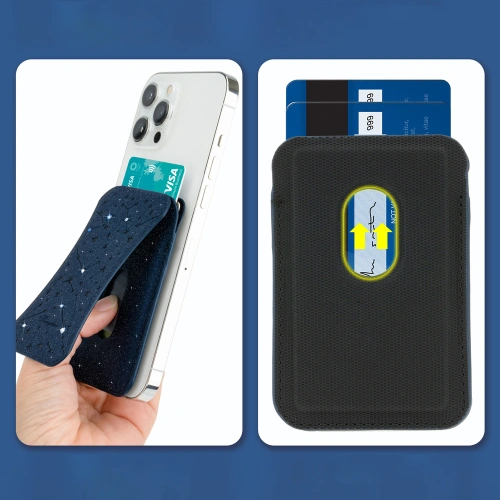 Kup Magnetyczny portfel Kingxbar Magnetic Pocket MagSafe Apple Apple iPhone 12/13/14 Series niebieski - KGX380 - {ean13} - Sklep Home Screen