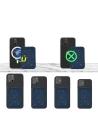 Kup Magnetyczny portfel Kingxbar Magnetic Pocket MagSafe Apple Apple iPhone 12/13/14 Series niebieski - KGX380 - {ean13} - Sklep Home Screen