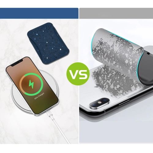 Kup Magnetyczny portfel Kingxbar Magnetic Pocket MagSafe Apple Apple iPhone 12/13/14 Series niebieski - KGX380 - {ean13} - Sklep Home Screen