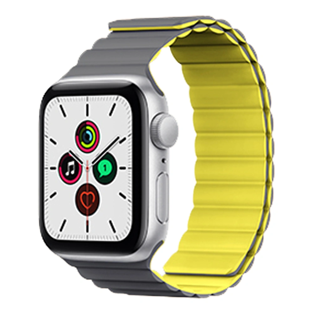 Kingxbar Magnetic Band Apple Watch 4/5/6/7/SE/8/9/Ultra 44/45/49mm żółty
