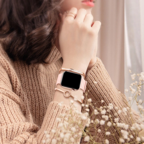 Kup Kingxbar Magnetic Band Apple Watch 4/5/6/7/8/SE 40/41mm bordový - KGX392 - {ean13} - Sklep Home Screen