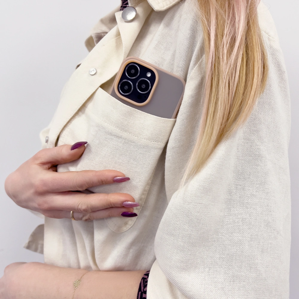 Etui Kingxbar Plain Apple iPhone 13 Pro Max fioletowy