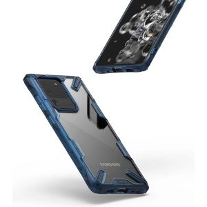 Kup Etui Ringke Fusion-X Samsung Galaxy S20 Ultra Space Blue - RGK1120BLU - {ean13} - Sklep Home Screen