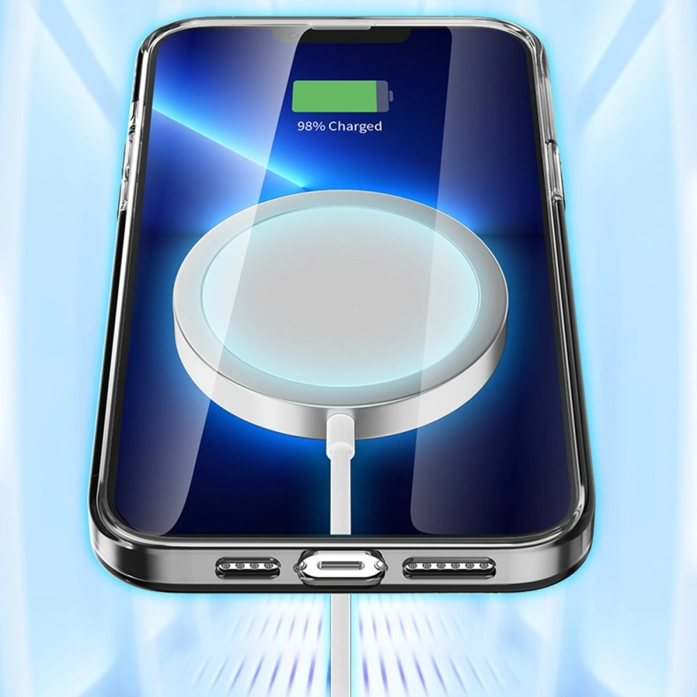 Etui Kingxbar PQY Pure MagSafe Apple iPhone 13 Pro Max czerwony