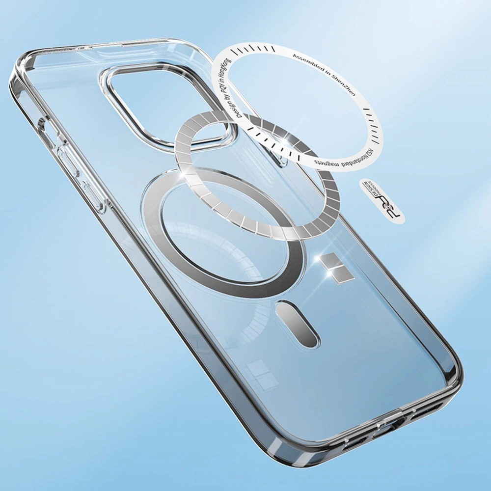 Etui Kingxbar PQY Pure MagSafe Apple iPhone 13 Pro Max czerwony