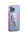 Etui Kingxbar PQY Pure MagSafe Apple iPhone 13 Pro piros