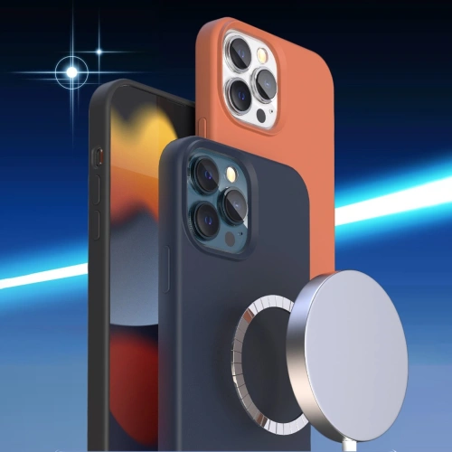 Kup Etui Kingxbar PQY Silicone MagSafe Apple iPhone 13 Pro Max albastru - KGX418 - {ean13} - Sklep Home Screen