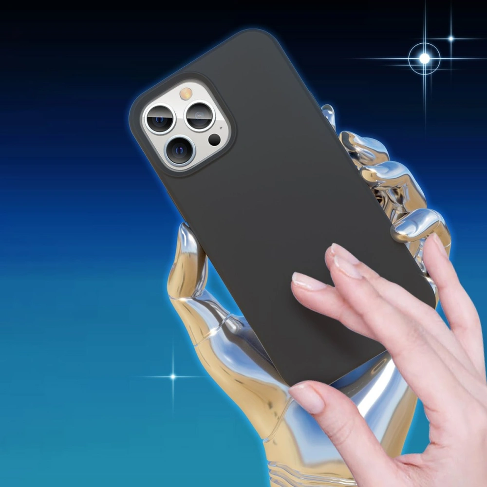 Etui Kingxbar PQY Silicone MagSafe Apple iPhone 13 Pro fioletowy