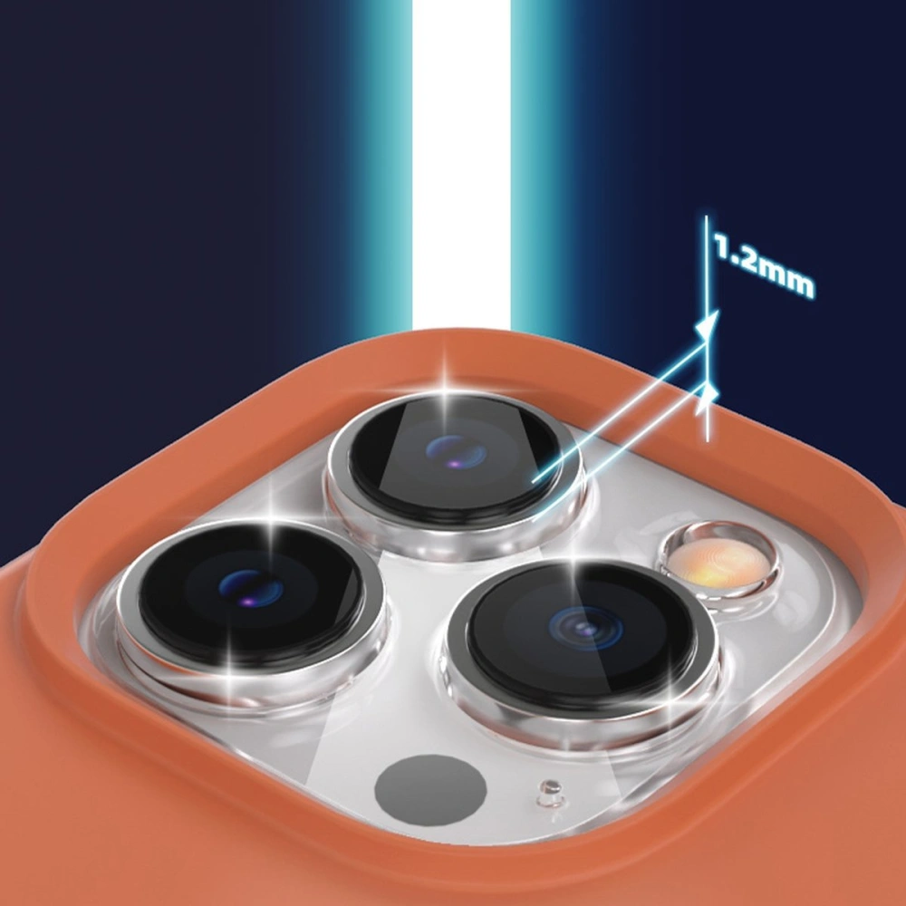 Etui Kingxbar PQY Silicone MagSafe Apple iPhone 13 Pro fioletowy