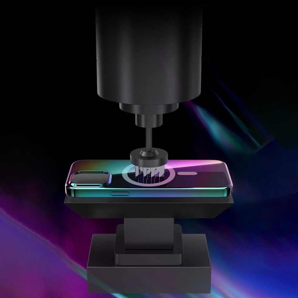 Etui Kingxbar PQY Nebula MagSafe Apple iPhone 13 Pro fioletowy