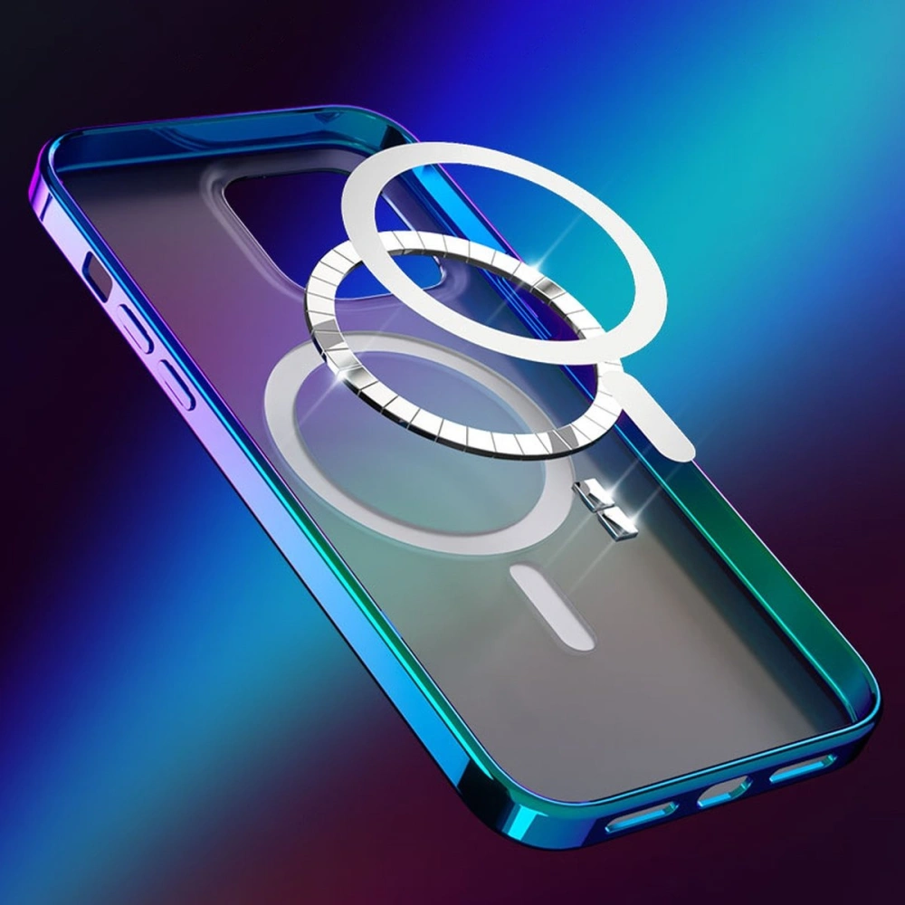 Etui Kingxbar PQY Nebula MagSafe Apple iPhone 13 Pro Max przezroczysty