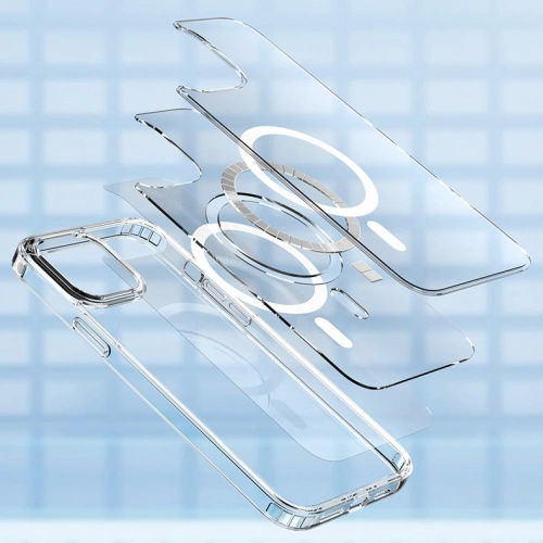 Buy Kingxbar PQY Crystal MagSafe Apple iPhone 13 Pro Max clear - KGX443 - {ean13} - Home Screen Store Europe