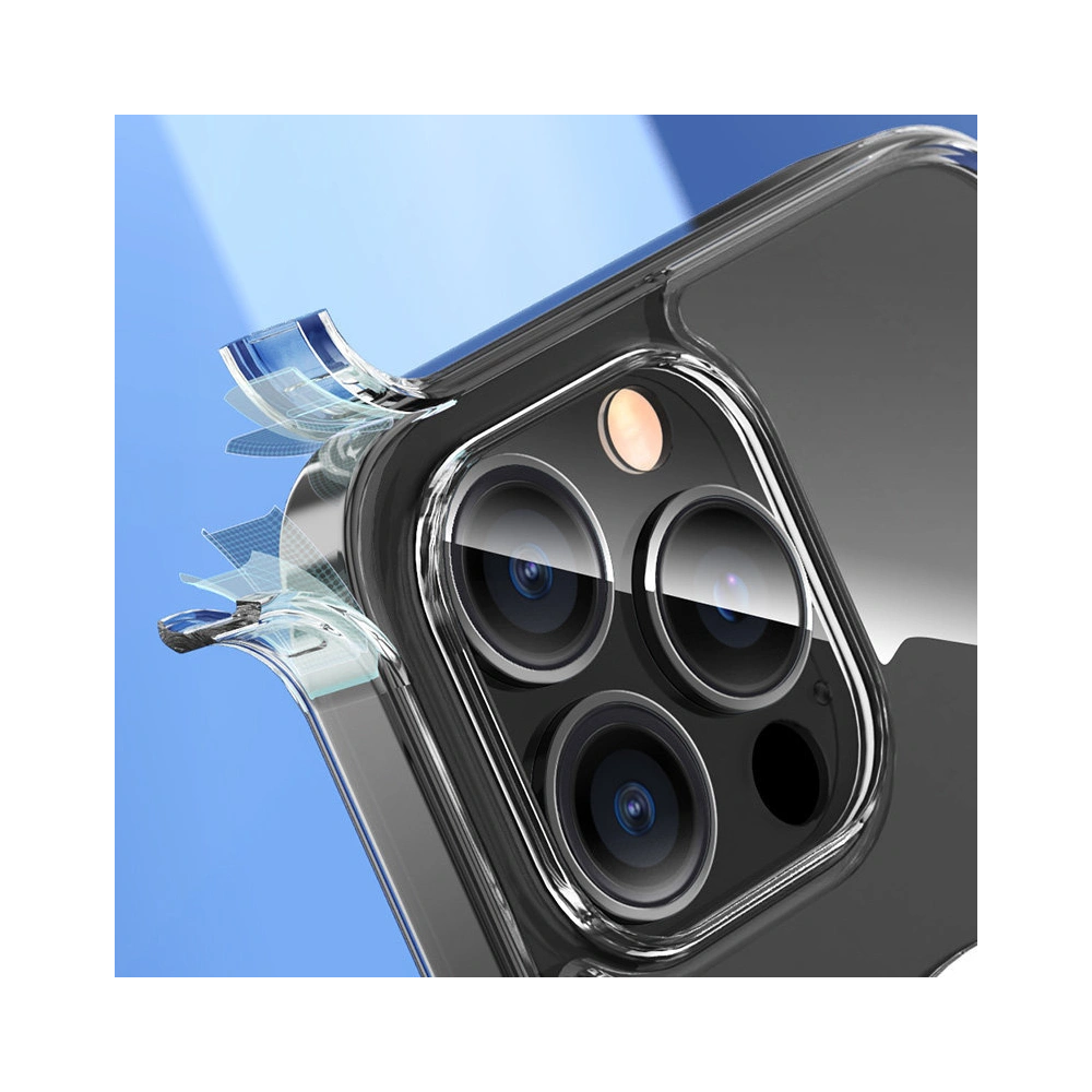 Etui Kingxbar PQY Crystal MagSafe Apple iPhone 13 Pro Max przezroczysty