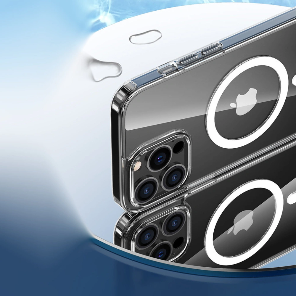 Etui Kingxbar PQY Crystal MagSafe Apple iPhone 13 Pro Max przezroczysty