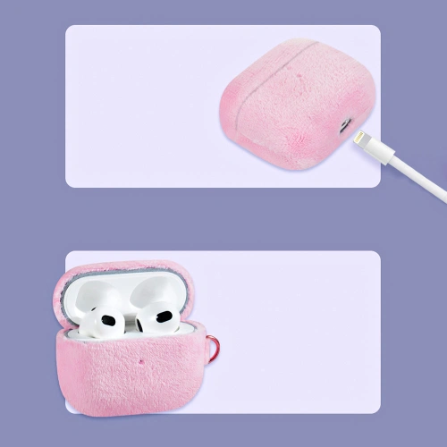 Kup Etui Kingxbar Plush Pods Apple AirPods 3 růžové - KGX446 - {ean13} - Sklep Home Screen