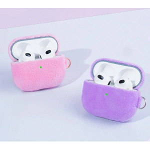 Kup Etui Kingxbar Plush Pods Apple AirPods 3 fioletowy - KGX447 - {ean13} - Sklep Home Screen
