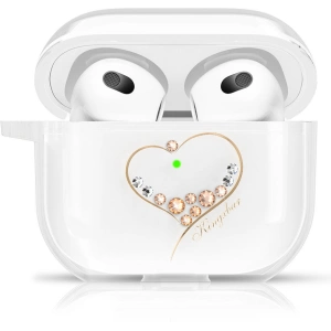 Etui Kingxbar Wish Pods Swarovski Apple AirPods 3 zlaté