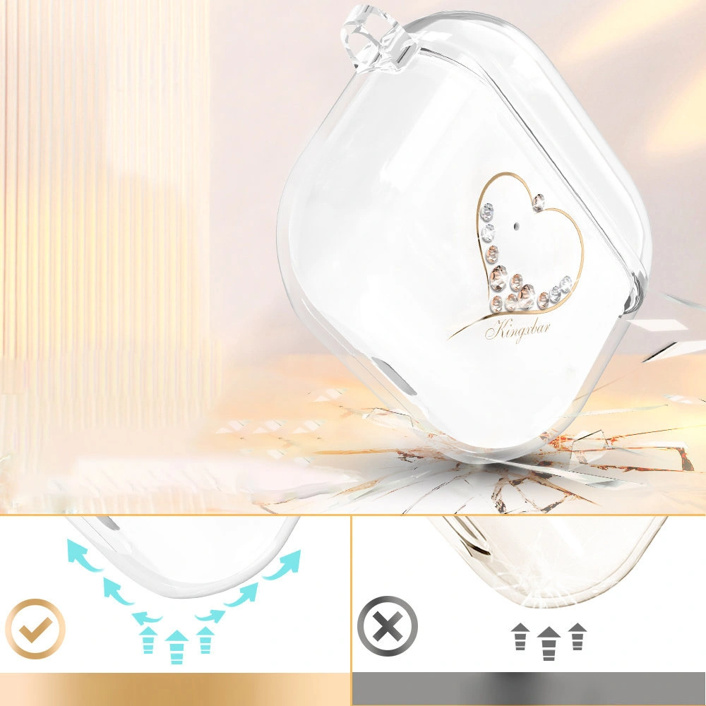 Etui Kingxbar Wish Pods Swarovski Apple AirPods 3 złoty