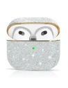 Etui Kingxbar Bling Pods Apple AirPods 3 srebrny