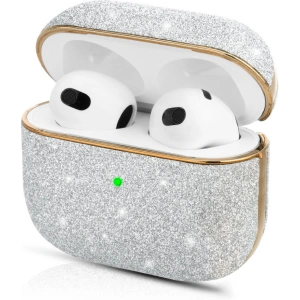 Kup Etui Kingxbar Bling Pods Apple AirPods 3 srebrny - KGX451 - {ean13} - Sklep Home Screen