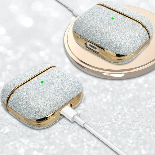 Kup Case Kingxbar Bling Pods Apple AirPods 3 silber - KGX451 - {ean13} - Sklep Home Screen